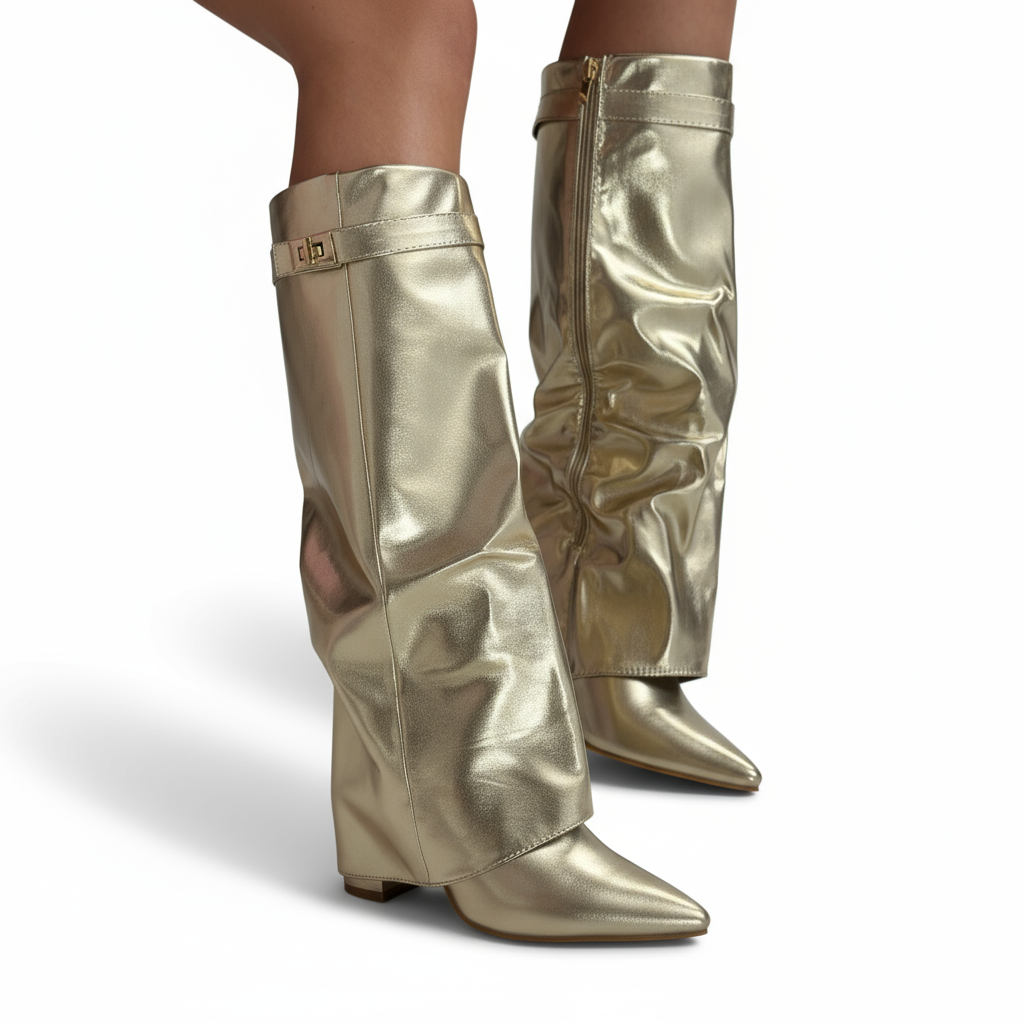 Gijón™ botas douradas