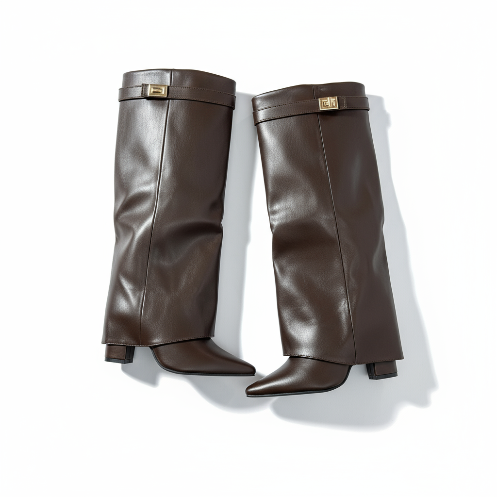 Gijón™ botas de cuero marrones