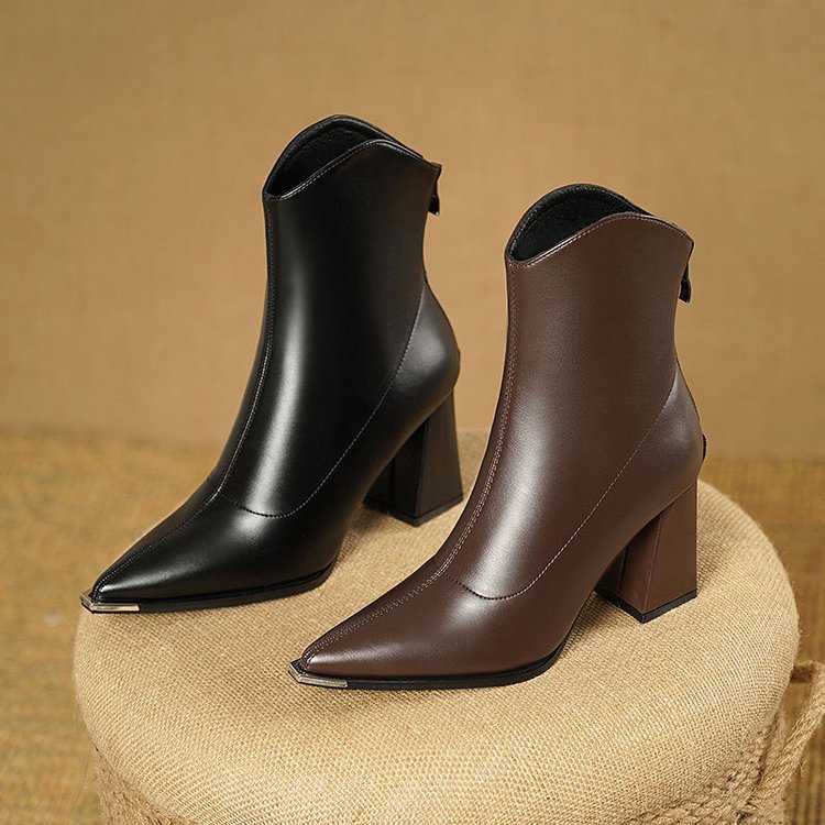 Meline™ botas con punta cromada